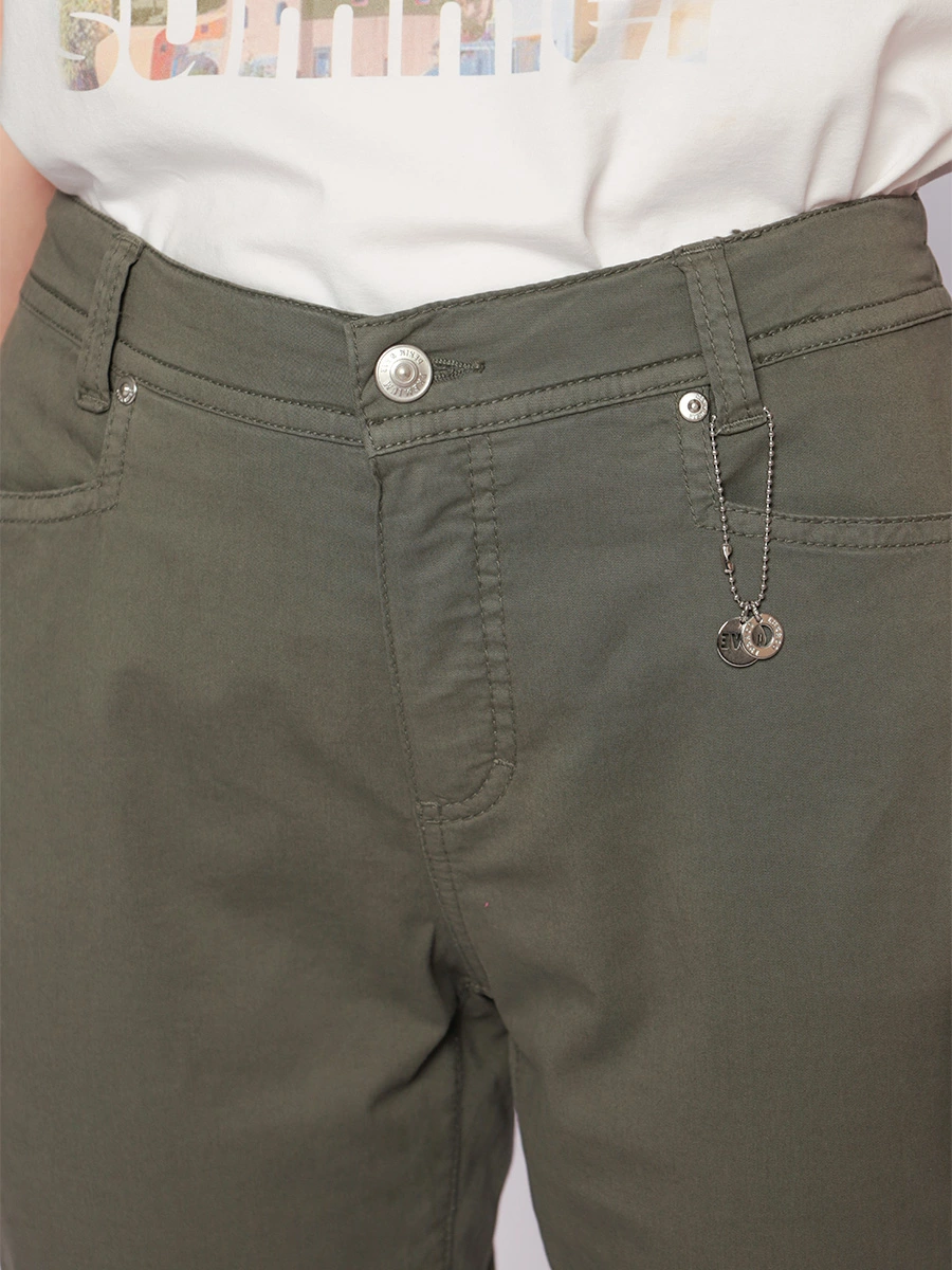 Брюки Berlin прямого кроя оливкового цвета